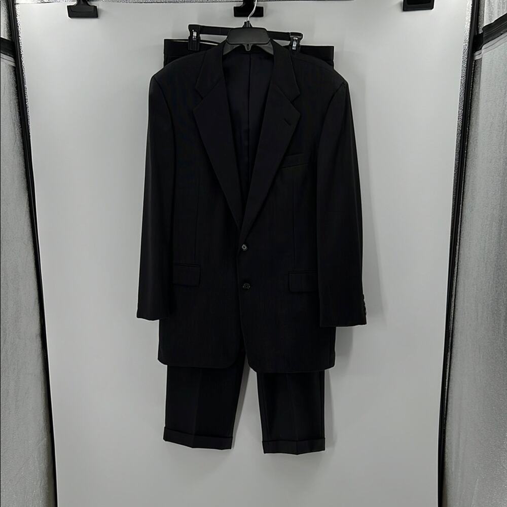 Hickey Freeman Black Suit